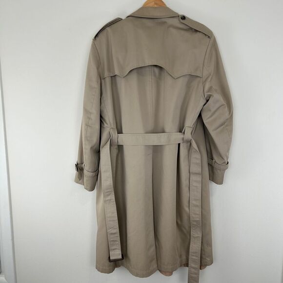 Vintage Annie Double Breasted Tan Trench Coat with Detachable Lining - Picture 5 of 8
